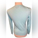 LORD & TAYLOR Cotton/Modal Sea Foam Green Cardigan Sweater Size X Photo 3