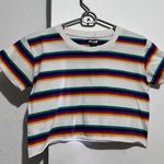 Zumiez A Lab from Rainbow Striped Crop Top size S Photo 0