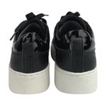 Geox  Respira Skyely A Black Patent Leather Lace Low Top Trainer Sneakers Shoes 8 Photo 2