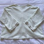 Vintage 90s Boho Hippie Cottage Light Green Cardigan Sweater Womens Size Large Photo 6