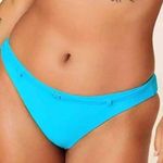 ANDIE  Swim The Riviera Belted Light Neon Blue Bikini Bottom Size Small Photo 0