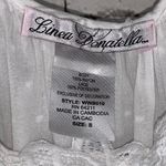 Linea Donatella  White Lace Trim Lingerie Slip Dress Photo 5