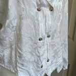 Vintage Double Breasted Soft Blazer Blouse Med Photo 3