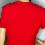David Warren Vintage Short Sleeve MIDI Sheath Dress Red Size 10 Photo 6