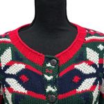 Vintage Christmas Sweater Cardigan Casual Corner Ugly Tacky Size Medium Photo 1