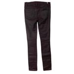 Paige Wine Luxe Coating Verdugo Ultra Skinny Jeans - Size 27 - Burgundy Women's Photo 6