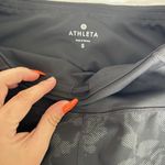 Athleta Leggings Pants Womens Small Black Gray Floral Acitvewear Stretch Yoga Photo 1