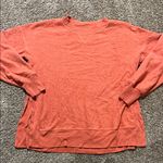 Aerie  Chilled Out Coral French Terry Oversized Sweatshirt Small Photo 7