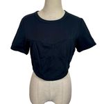 ALC Frank A.L.C. ALC Wren Bustier Cropped Tee Corset Seamed Crop Top Black Photo 6