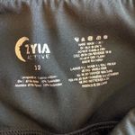 Zyia  Active Black Speed Derby Stripe 7/8 Hi Rise Leggings Photo 5