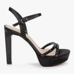 Badgley Mischka  Jewel Gallant Platform Black Sandal(Size 5) Photo 0