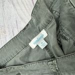 Sundance  Bloom Floral Embroidered Cargo Utility Pants Army Green Size 16 Photo 7