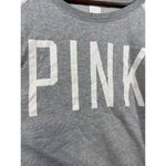 Victoria's Secret Pink Logo Sweatshirt With Lace Shoulders L Photo 2