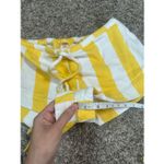 Free People  hot hot hot shorts yellow white striped cotton boho mini shorts S Photo 10