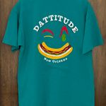 Gildan Dat Dog Dattitude New Orleans Green 100% Cotton Preshrunk Graphic T-shirt, size L Photo 1