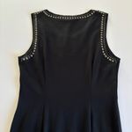 Carmen Marc Valvo  Sheath Black Studded Sleeveless Bodycon Dress Size Medium Photo 5