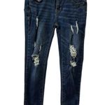 Song Curvy High Rise Skinny Ankle Stretch Denim Distressed Blue Jeans 5 or 27 Size undefined Photo 0