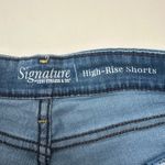 Levi Strauss & CO. Levi Strauss Signature Denim Shorts Distressed Cuffed Hem Blue Womens Size 6 Photo 5