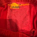 Aviator Nation Red Joggers with White Lightning Bolt Photo 2