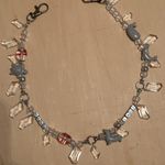 Handmade White Silver Beaded Charms Bag Chain Photo 0