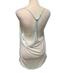 Elegant White Tank Top with Aqua Accents Photo 1