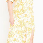 Eloquii NEW‎  yellow floral Dolman Sleeve Maxi Dress with Slit,20 Photo 0