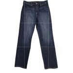 Liverpool  Jeans High Rise Straight Jeans Size 12 Preppy Dark Wash Castle Minimal Photo 2