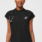 FIGS  Rafaela oversized Womens scrub top Black Size XL Photo 0