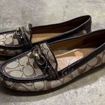Coach Fortunata Signature C Jacquard tan monogram Loafers Photo 1