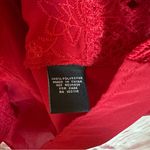 Zac and Rachel  Red Embroidered Hem Convertible Sleeve Blouse Photo 9