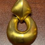 Givenchy  Vintage Gold Tone Clip Earrings Photo 2