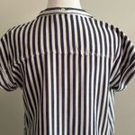 Alexander Jordan Short Sleeve Blouse Size S Blue Photo 6