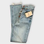 NWT MOTHER The Pixie Dazzler Fray Hem Ankle Jeans Size 23 Blue Photo 5
