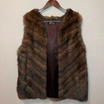 Flier Furs Beverly Hills Custom Russian Sable Gilet/Vest Women’s Size M Brown Size M Photo 0