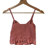 Hollister Eyelet Cami Babydoll Top Rose Pink Size XS Coquette Feminine Y2K Photo 1