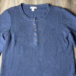 Coldwater Creek  Blue Knit Sweater Size 1X Photo 4