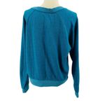 Vans Women's Sweatshirt Teal Blue Monochromatic Logo Pullover Size Xlarge Photo 6