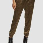Joie  Womens Gold Leopard Print Crop Jogger Pants Photo 3