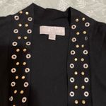 Carolyn Taylor  Black Cardigan with metal embellishments Sz L Photo 1
