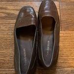 Enzo Angiolini Liberty Brown Leather w/ Croc Embossing Womens Shoes Flats ~ 6M Photo 2