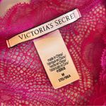 Victoria's Secret VICTORIA’S SECRET Hot Pink Magenta Lace Slip Nighty Dress‎ Negligee Medium NWOT Photo 8