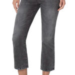 Liverpool  Hannah Crop Flare Jeans Washed Black, Sz 0/25 Photo 0