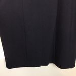 Calvin Klein  Women’s Black Ruffle Drape Front Bib Collar Sleeveless Sheath Dress Photo 6