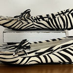 Sperry  Top Sider Laura Women's White Black Zebra Flats Shoes Size 8.5 Pony Hair Photo 0