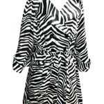 Lane Bryant Zebra Print Trench Coat Photo 1