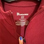No Boundaries Burgundy  half zip sweatshirt and leggings set Photo 3