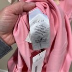 Gucci Authentic  Jersey Ruffled Dress Knee Short Sleeve Puff Interlocking XS Photo 7