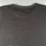 Chaser AC/DC Shirt Womens Small  Black Let There Be Rock Distressed Paint Tee Photo 15