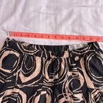 Old Navy  Women's 0 Black Tan Low Waist Skirt Knee Length A-Line Photo 4