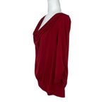 VTG I.N. Studio Red Cowl Neck long sleeve blouse XL Photo 1